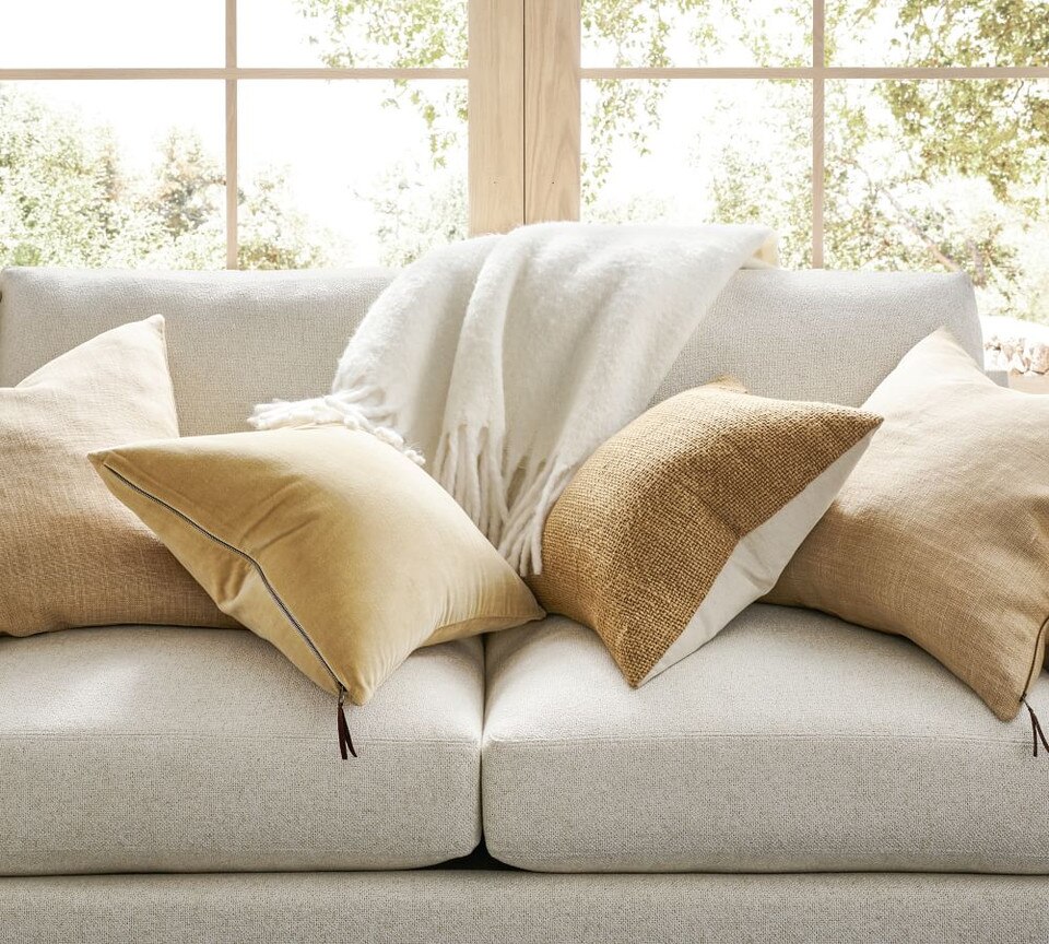 Coussin de Noël carré velours (45 x 45 cm) Harold Vert sapin - Déco de Noël pour la maison